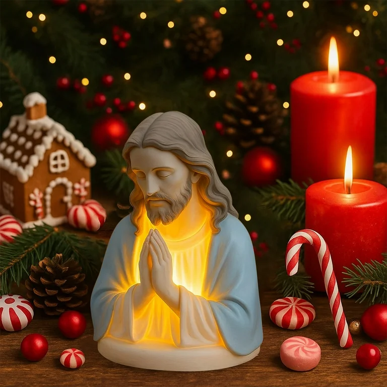 Christmas Blessing Prayer Night Light