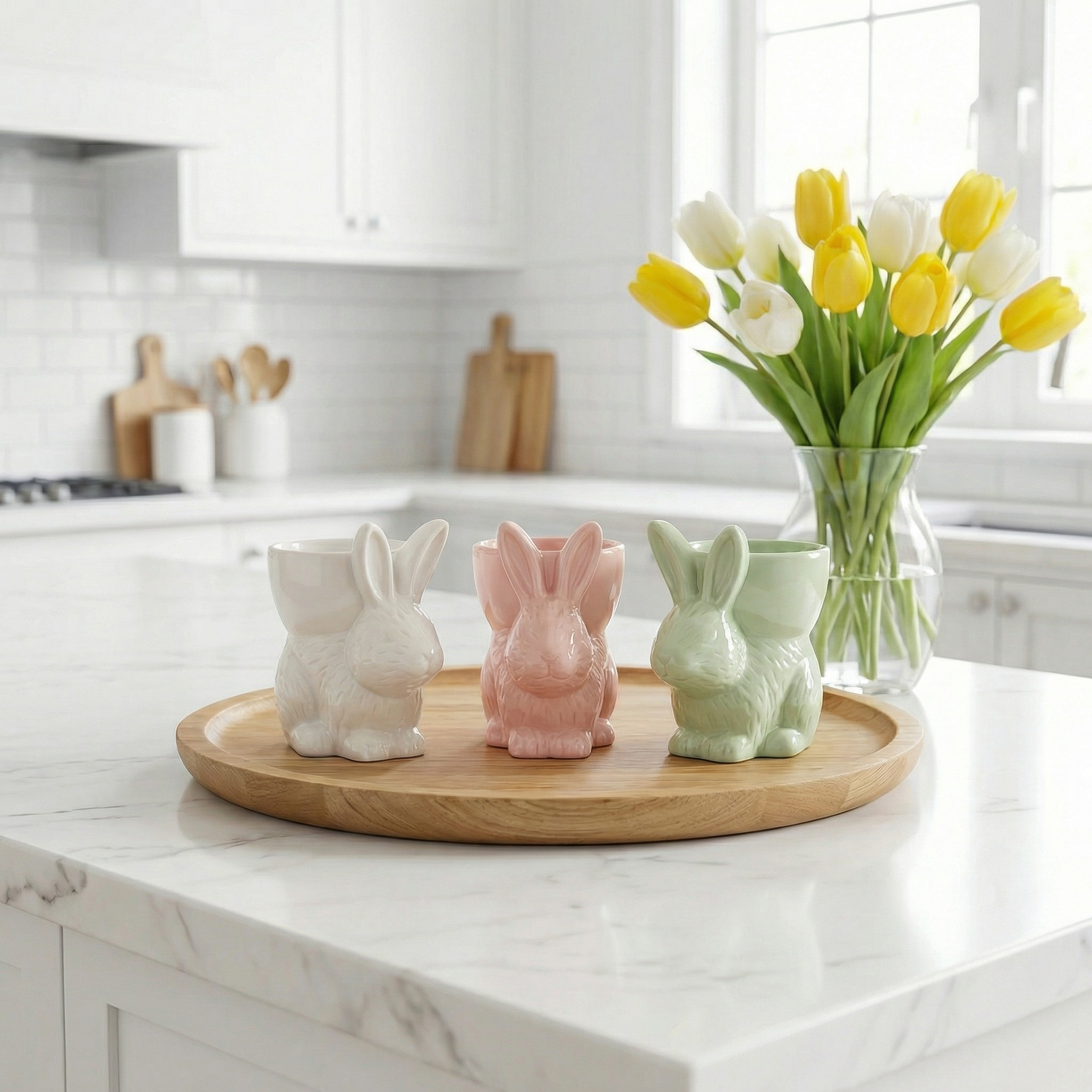 Easter Ceramic Bunny Egg Cup