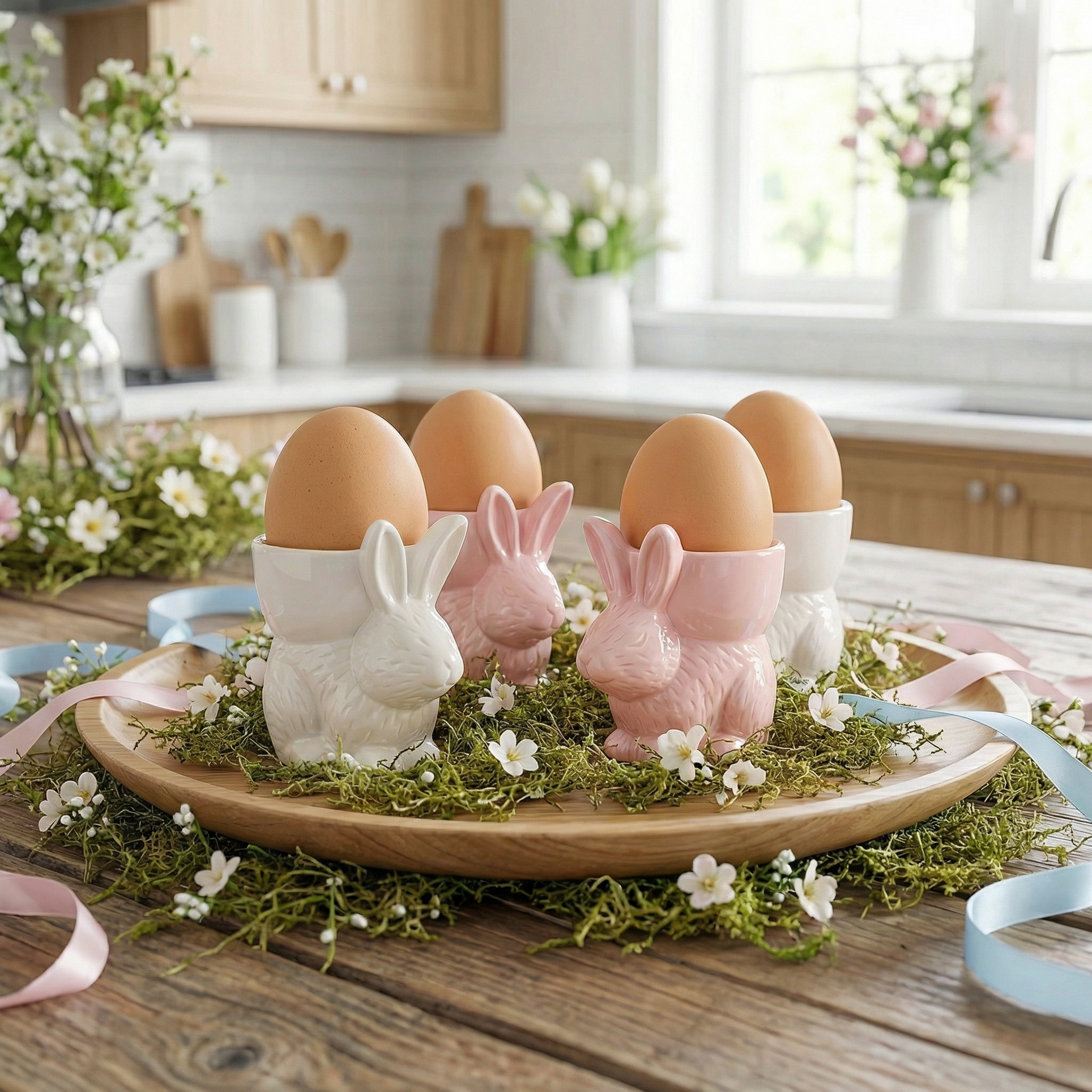Easter Ceramic Bunny Egg Cup