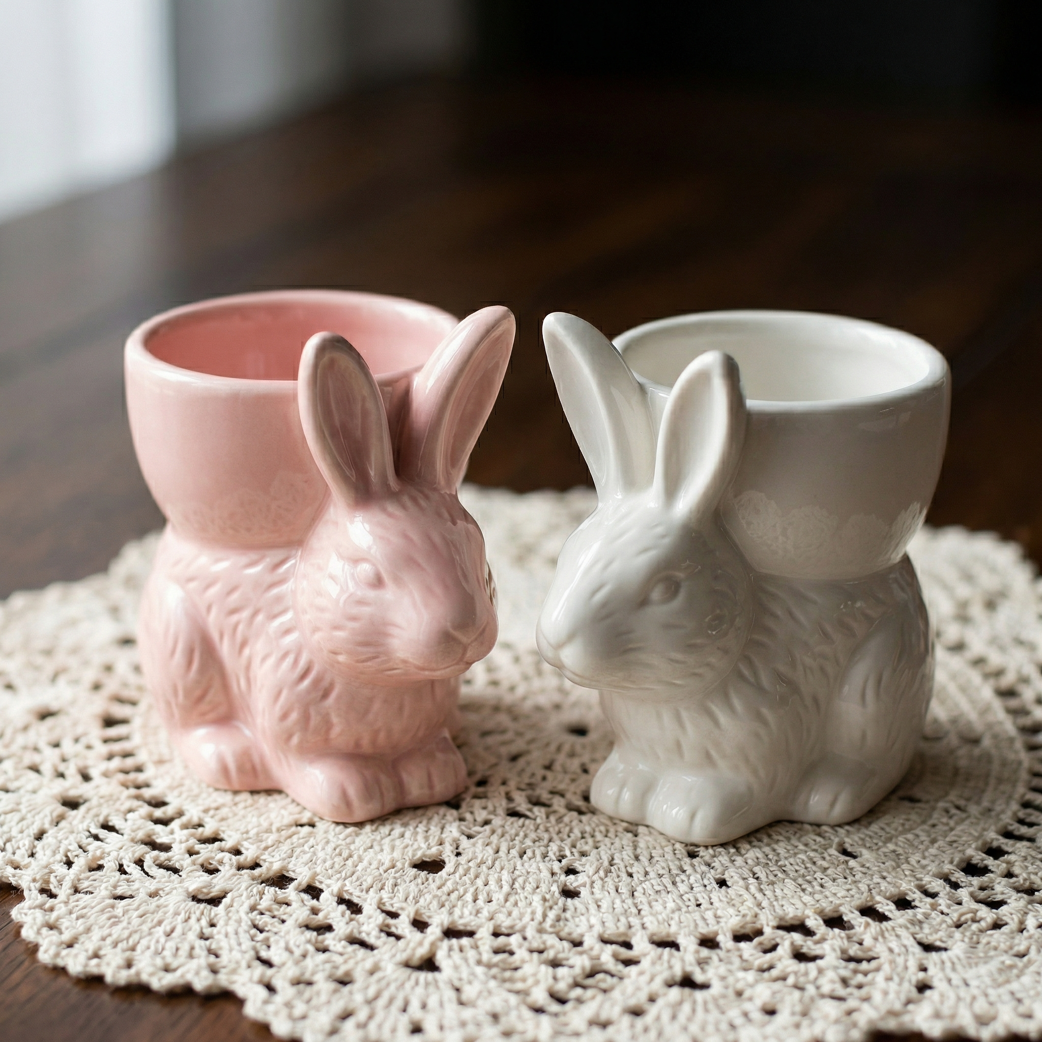 Easter Ceramic Bunny Egg Cup