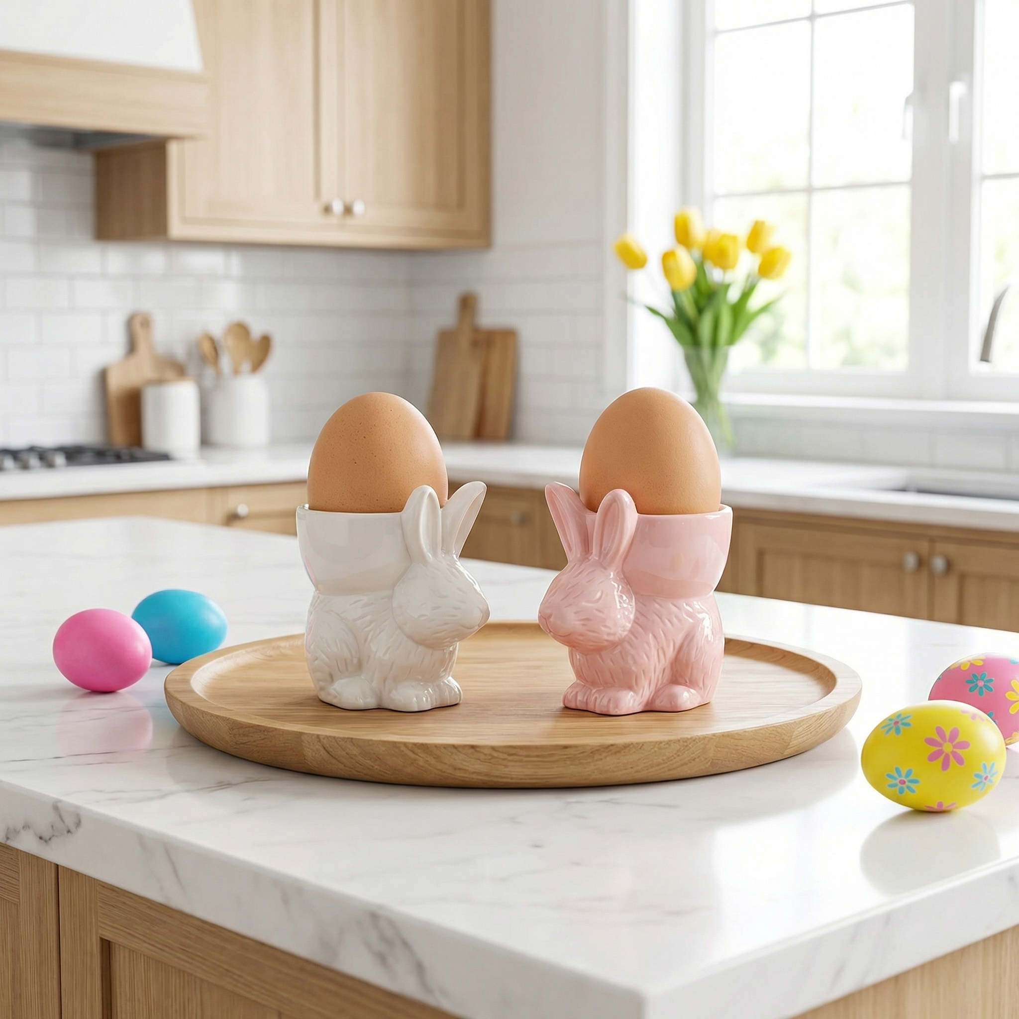 Easter Ceramic Bunny Egg Cup