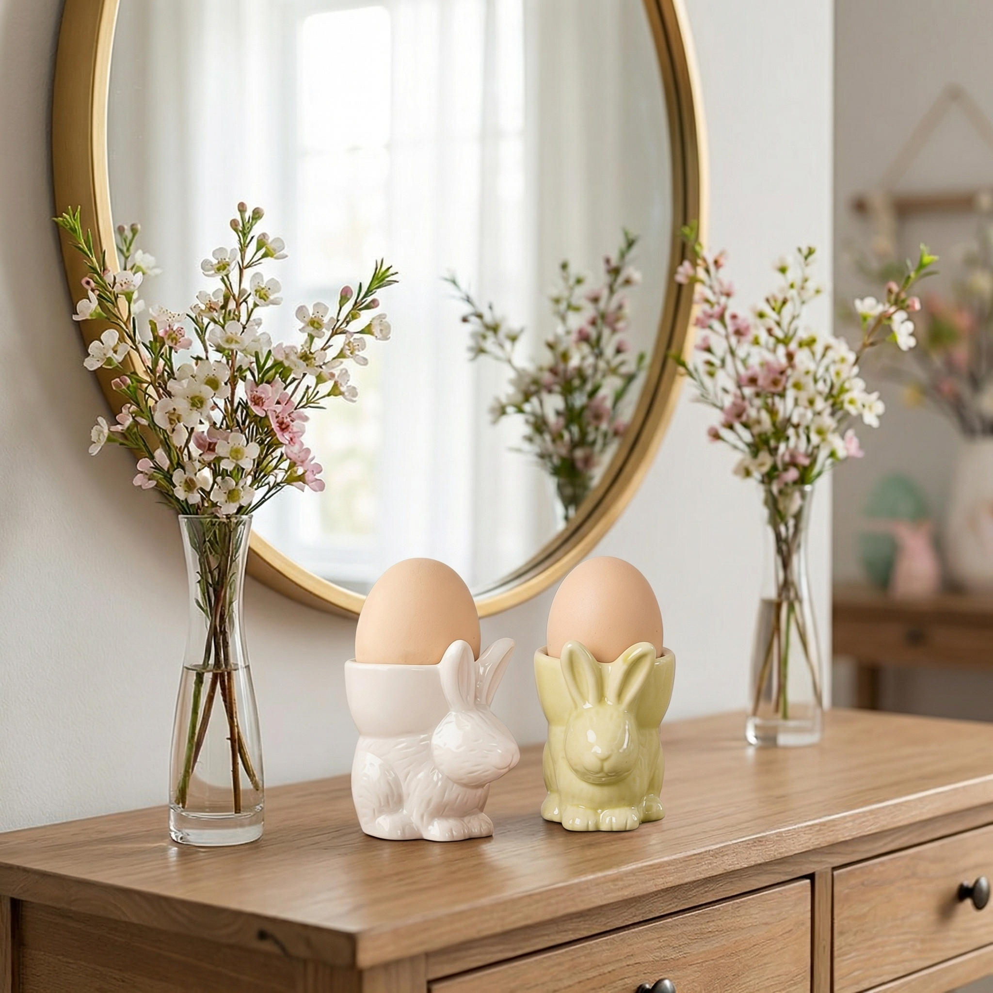 Easter Ceramic Bunny Egg Cup