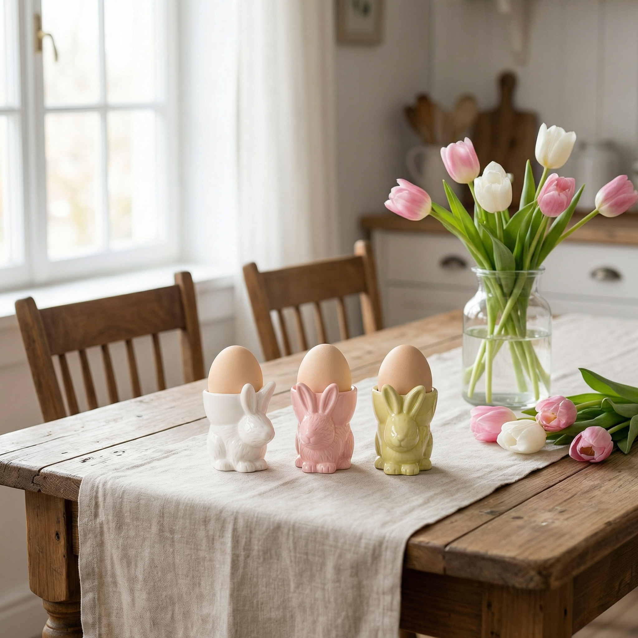Easter Ceramic Bunny Egg Cup