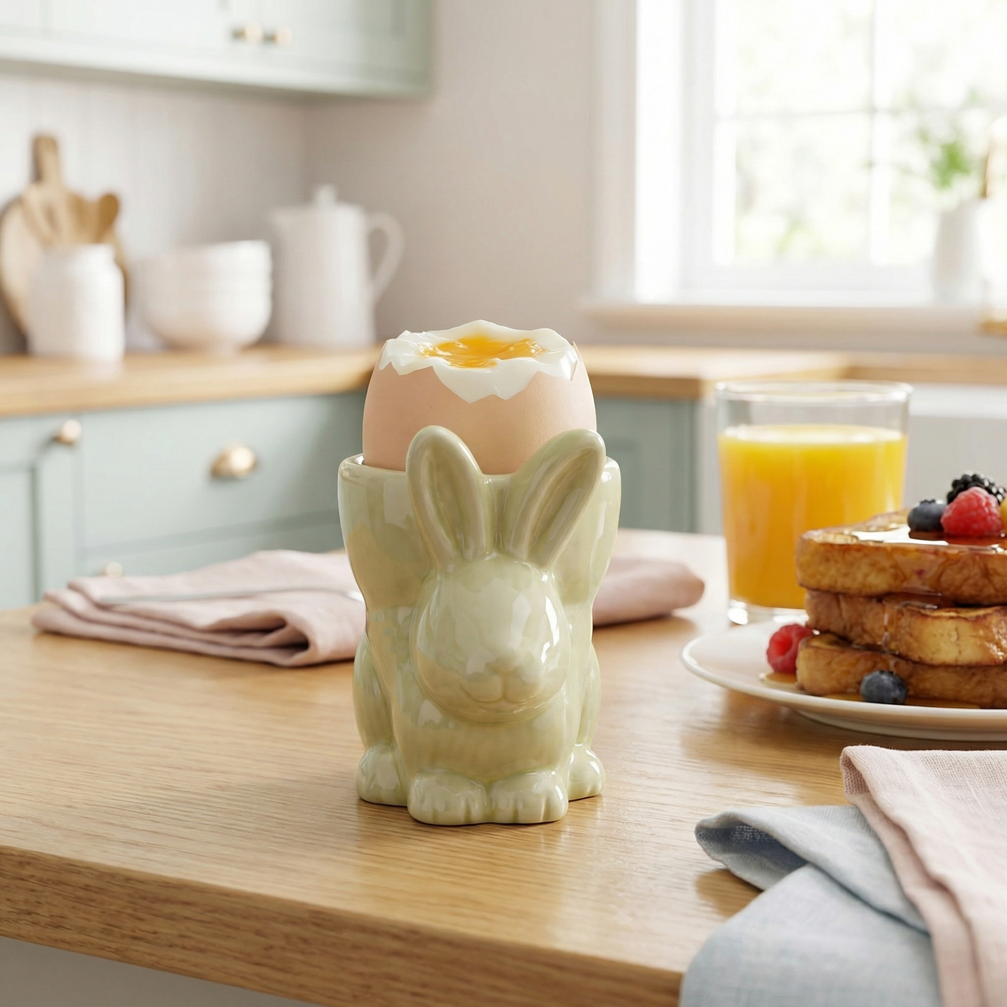 Easter Ceramic Bunny Egg Cup