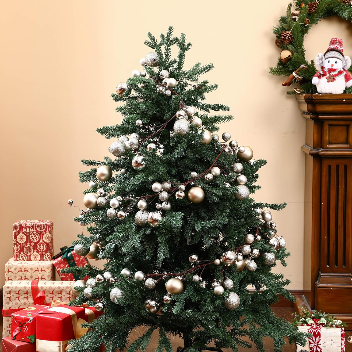 6FT Christmas Ball Ornament Garland