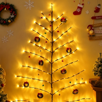 5.2ft Lighted Christmas Wall Tree