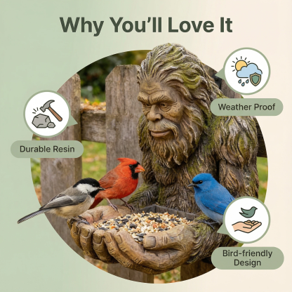 Forest Guardian Bird Feeder Sculpture