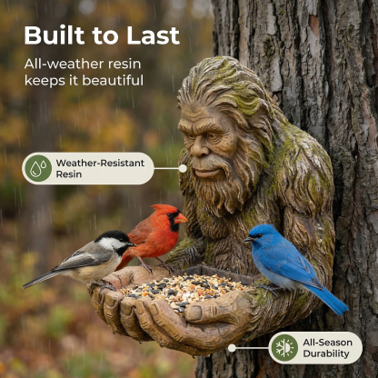 Forest Guardian Bird Feeder Sculpture