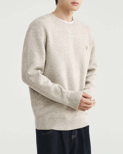 The HeartStitch Embroidered Crew Neck Sweater
