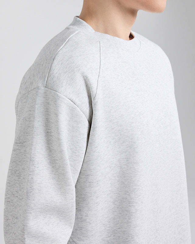 The Carver Structured Split Crew Sweater