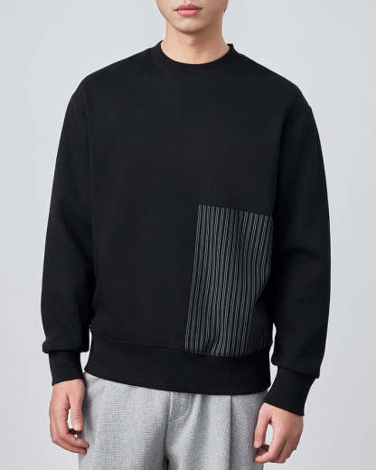 The Momeike Horizon Stripe Crewneck Sweater
