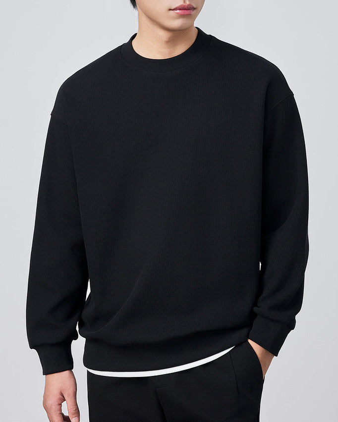 The Momeike Dual-Layer Waffle Knit Sweater