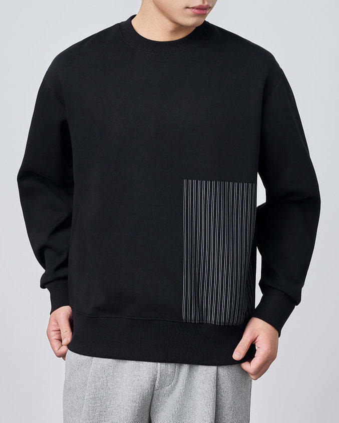 The Momeike Horizon Stripe Crewneck Sweater