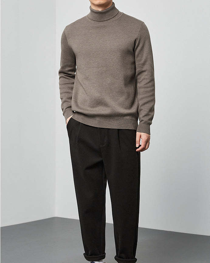 The Momeike Classic Solid Turtleneck Sweater