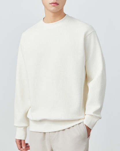 The Mimaike 320g Waffle Weave Knit Sweater