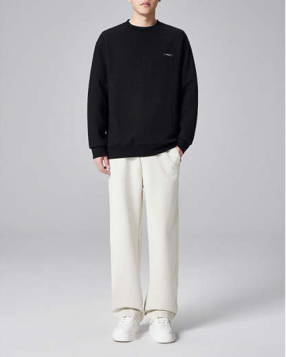 Textured Weave Cable Knit Sweater