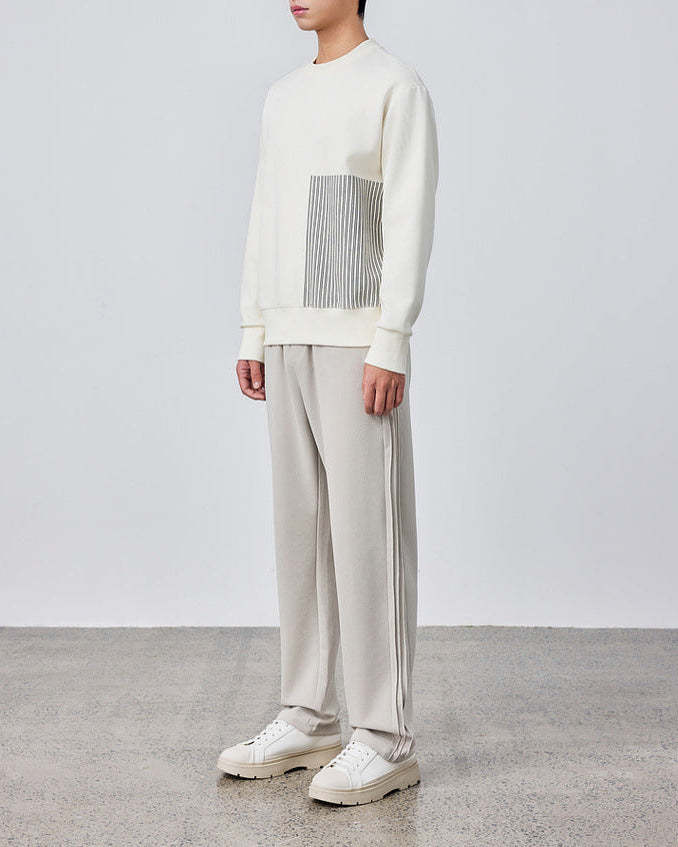 The Momeike Horizon Stripe Crewneck Sweater