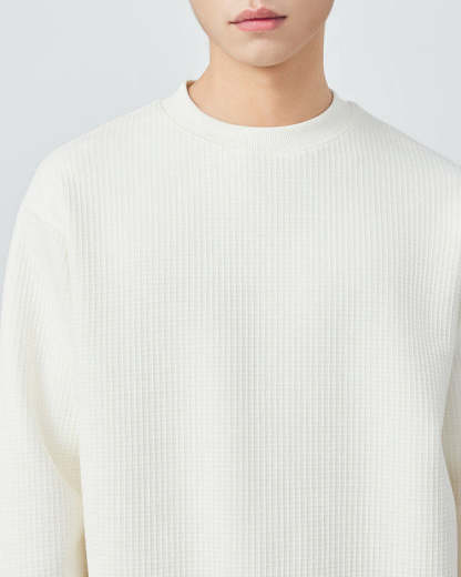 The Mimaike 320g Waffle Weave Knit Sweater