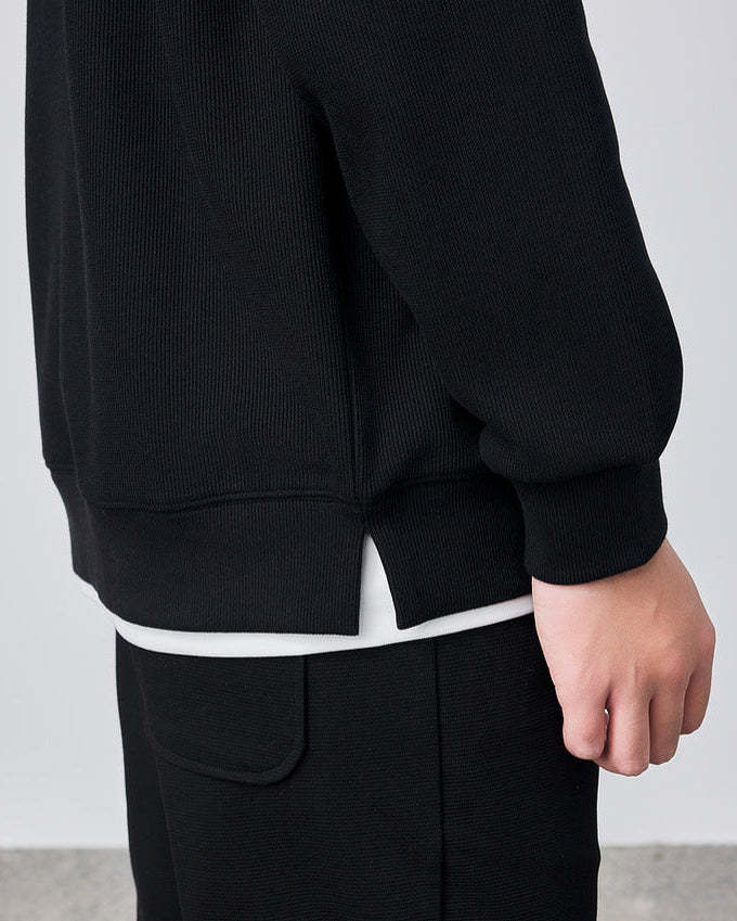 The Momeike Dual-Layer Waffle Knit Sweater