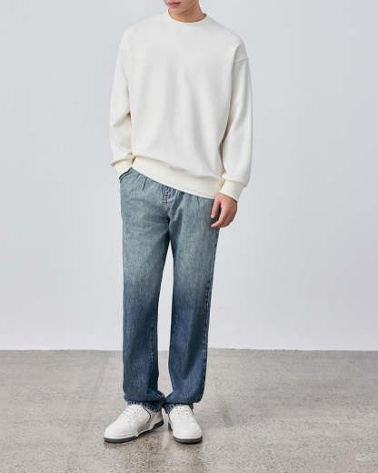 The Momeike Dual-Layer Waffle Knit Sweater