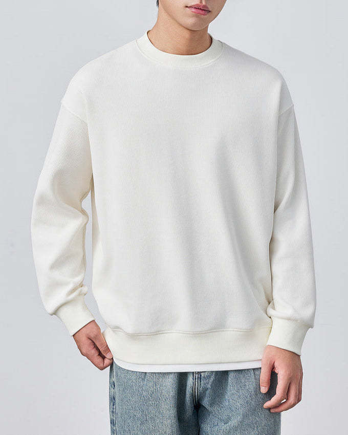 The Momeike Dual-Layer Waffle Knit Sweater