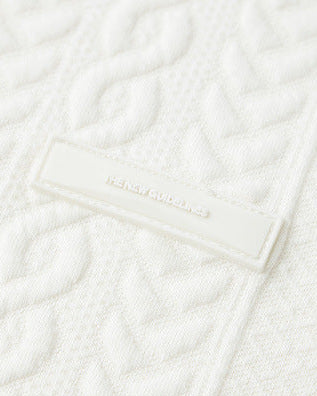 Textured Weave Cable Knit Sweater