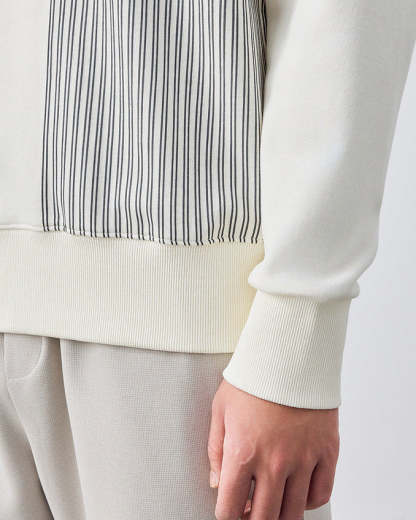 The Momeike Horizon Stripe Crewneck Sweater