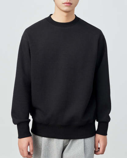 The Mimaike 320g Waffle Weave Knit Sweater