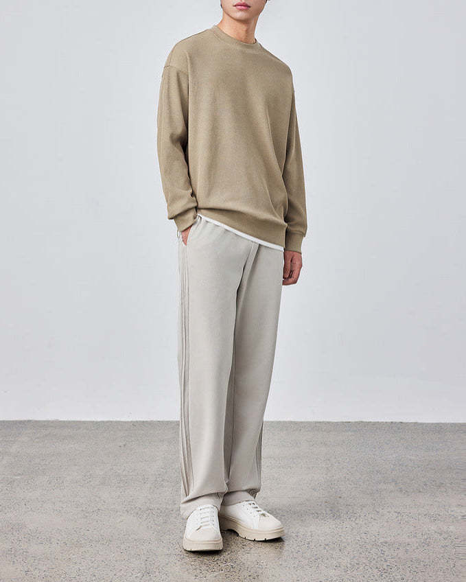 The Momeike Dual-Layer Waffle Knit Sweater