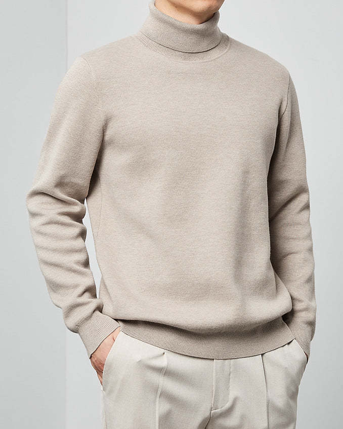 The Momeike Classic Solid Turtleneck Sweater