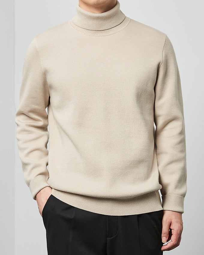 The Momeike Classic Solid Turtleneck Sweater