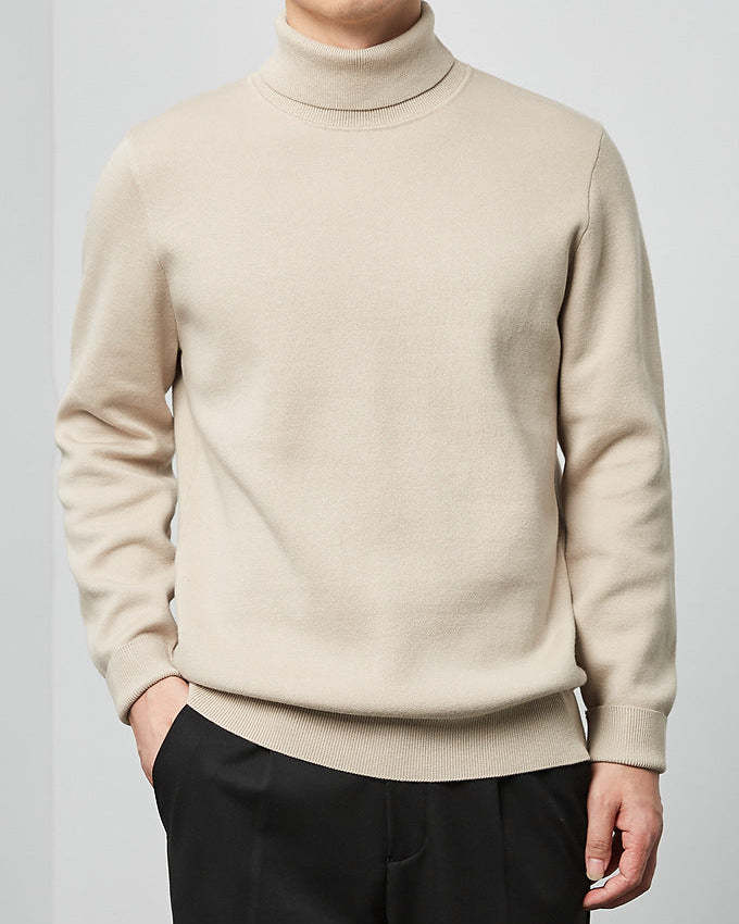 The Momeike Classic Solid Turtleneck Sweater