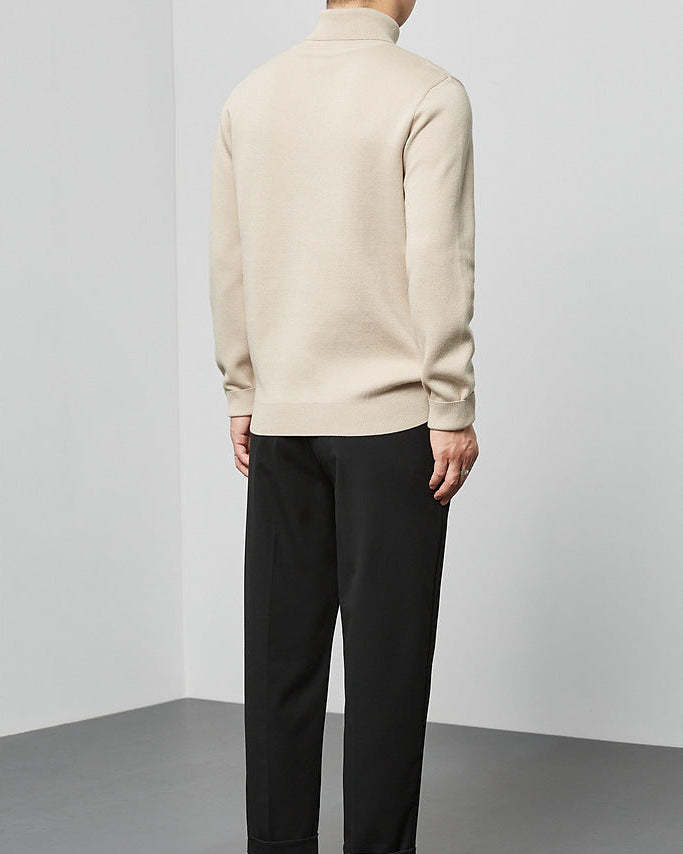 The Momeike Classic Solid Turtleneck Sweater