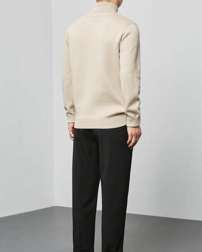 The Momeike Classic Solid Turtleneck Sweater