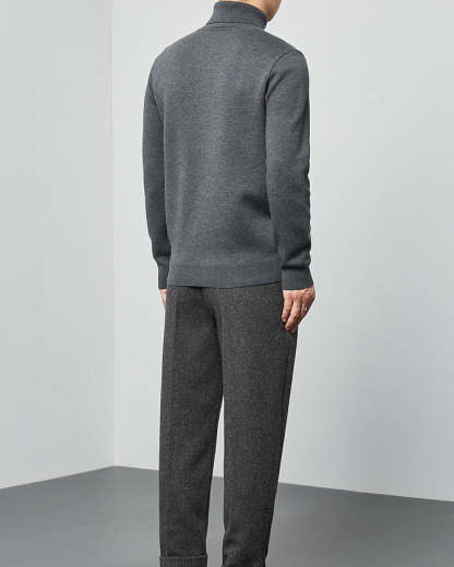 The Momeike Classic Solid Turtleneck Sweater
