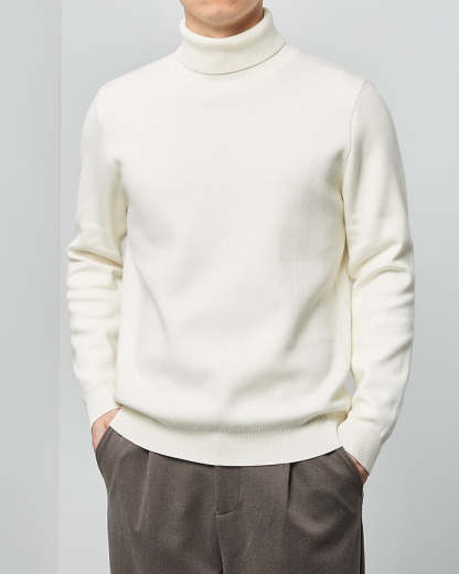 The Momeike Classic Solid Turtleneck Sweater