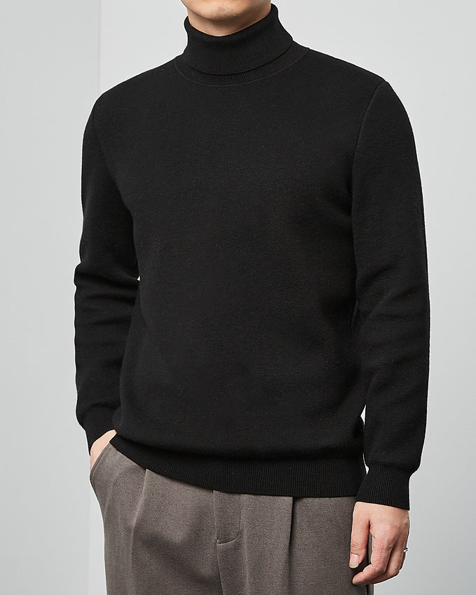 The Momeike Classic Solid Turtleneck Sweater