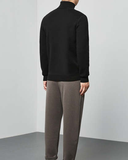 The Momeike Classic Solid Turtleneck Sweater