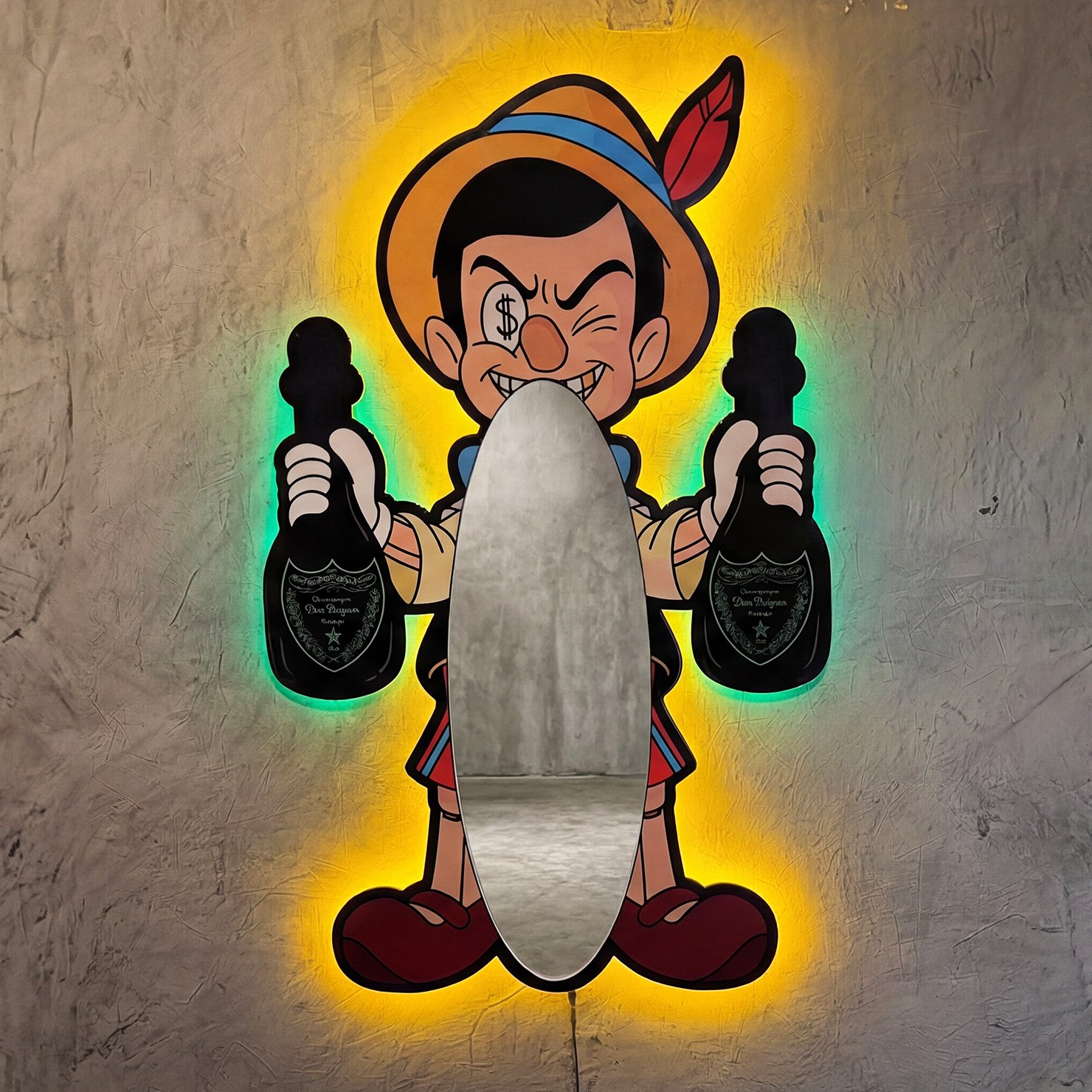 Espejo Pinochio Don Perignon Exclusive