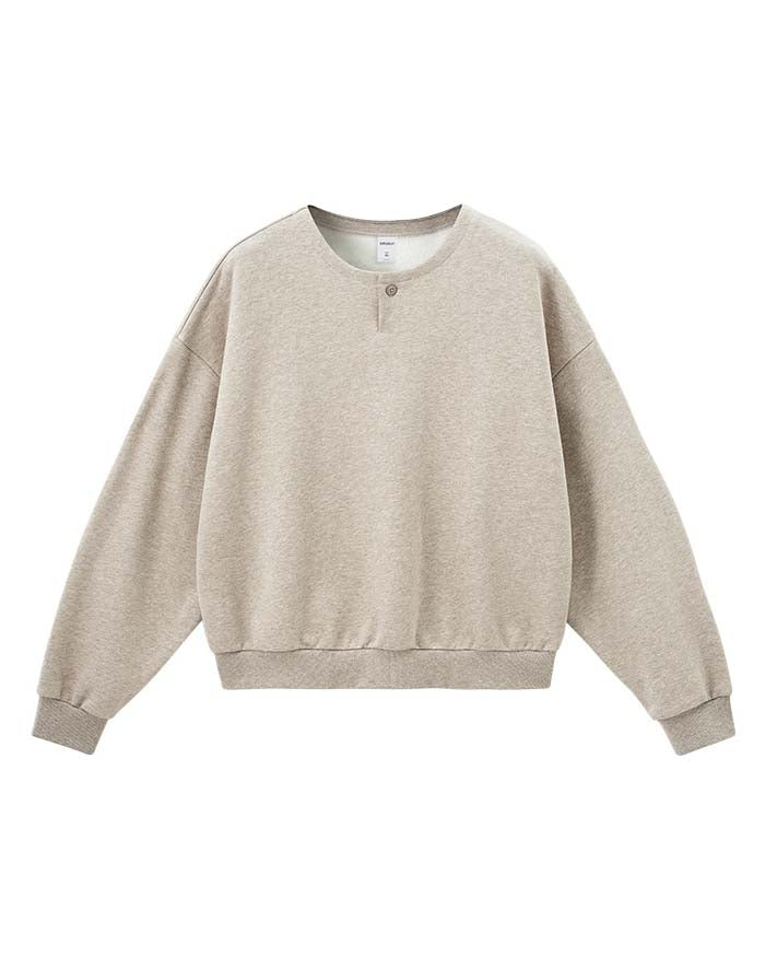 The Contour Henley Fleece Sweater