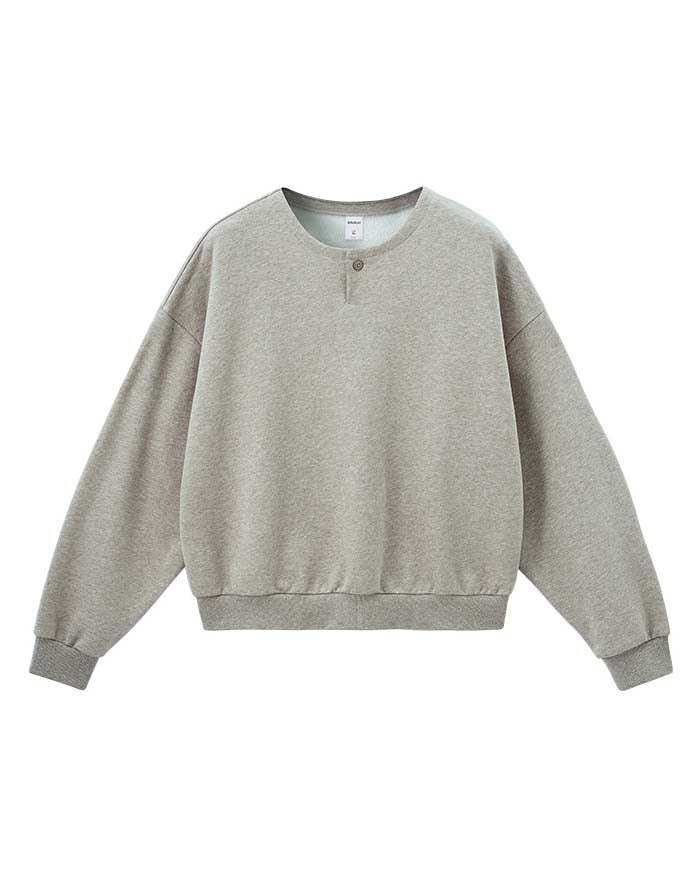 The Contour Henley Fleece Sweater