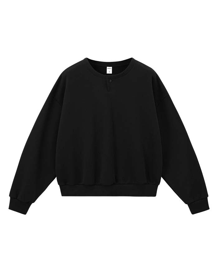 The Contour Henley Fleece Sweater