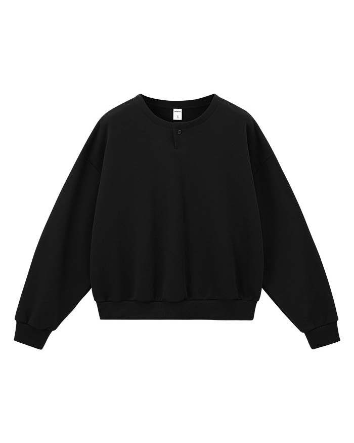 The Contour Henley Fleece Sweater