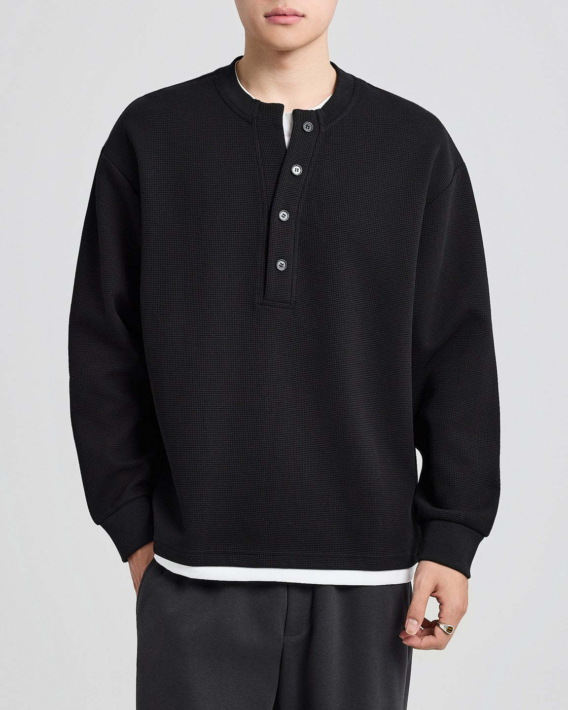 The Ashcroft Waffle Pullover Sweater