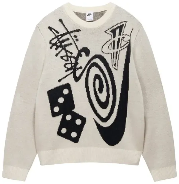 (BLACK&WHITE) Stüssy x Nike Icon Knit Sweater