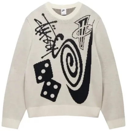 (BLACK&WHITE) Stüssy x Nike Icon Knit Sweater