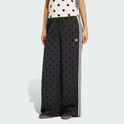 SATIN POLKA DOTS WIDE LEG PANT