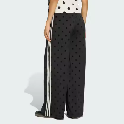 SATIN POLKA DOTS WIDE LEG PANT