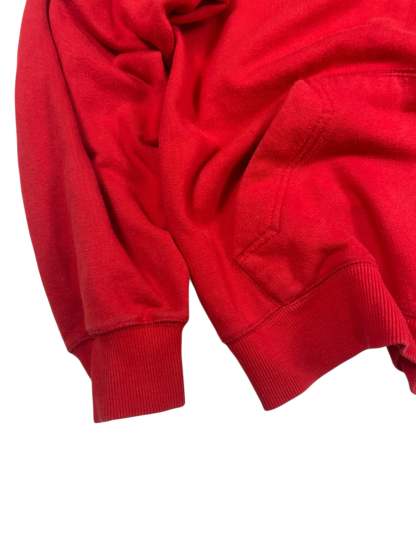 Red Nike Zip Baggy Hoodie