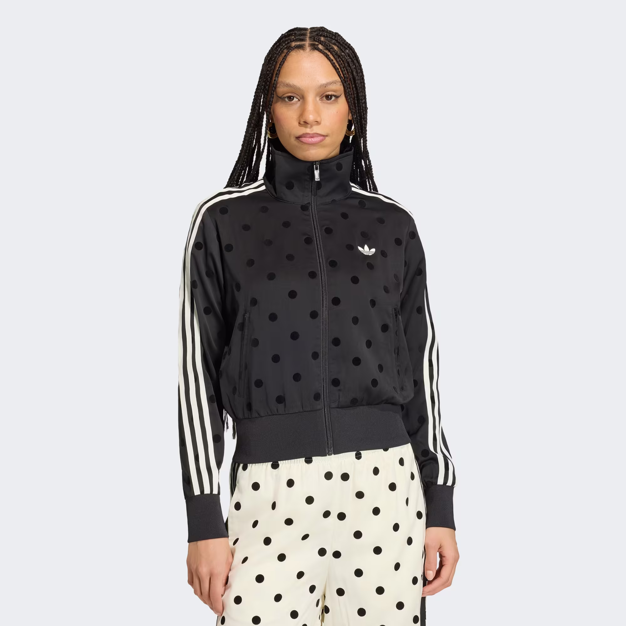 SATIN POLKA DOTS TT Track Top